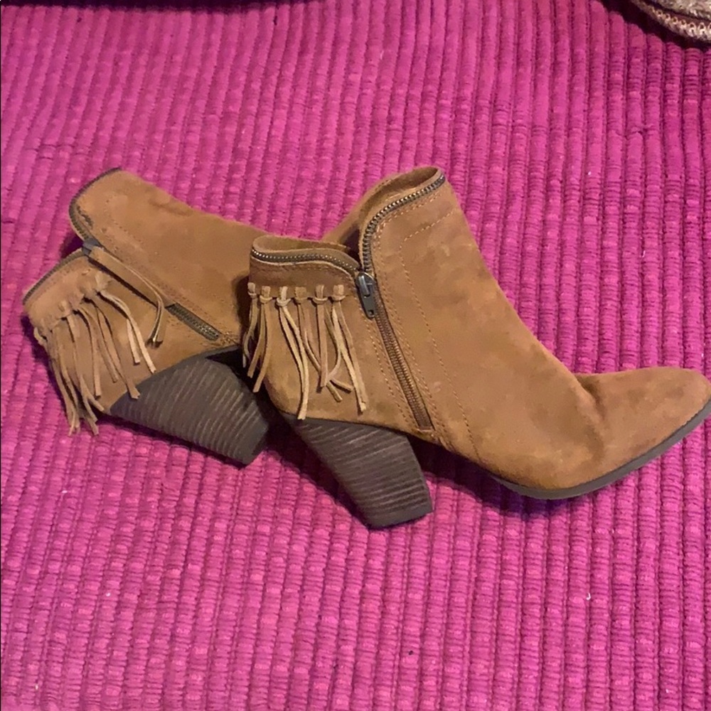 Brown booties